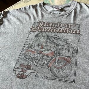 Vintage Harley Davidson Ottawa Distressed Graphic T Shirt 3XL